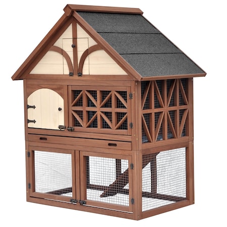 Petpalace Tudor Rabbit Hutch PE25394